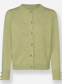 Strickjacke mit Schmuckknöpfen