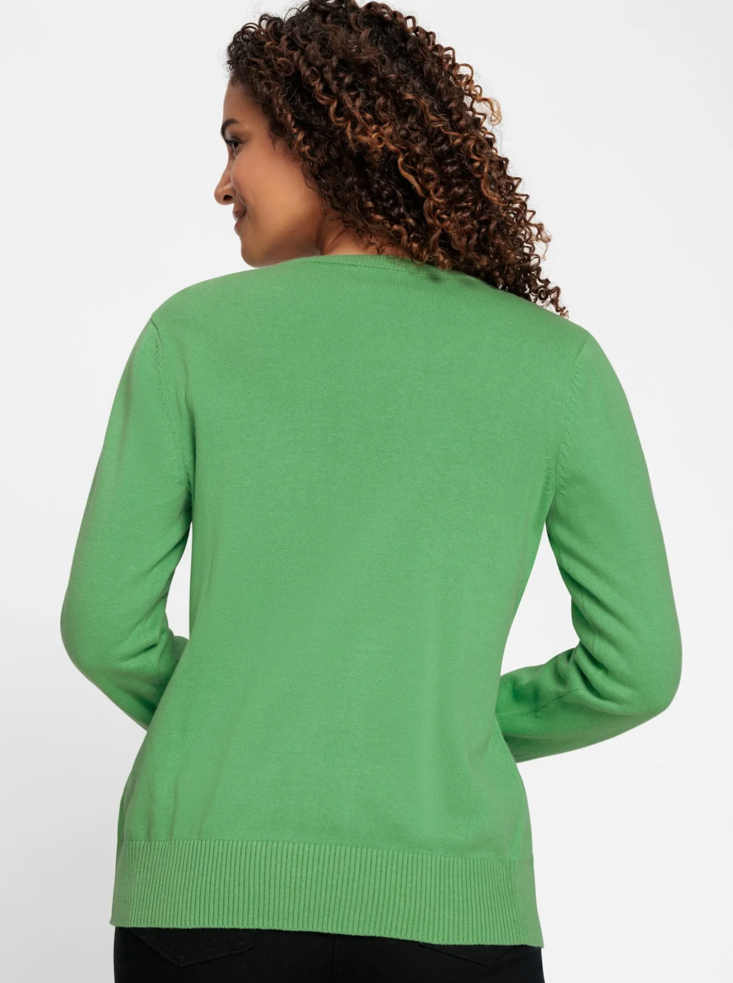 Strickjacke mit V-Ausschnitt