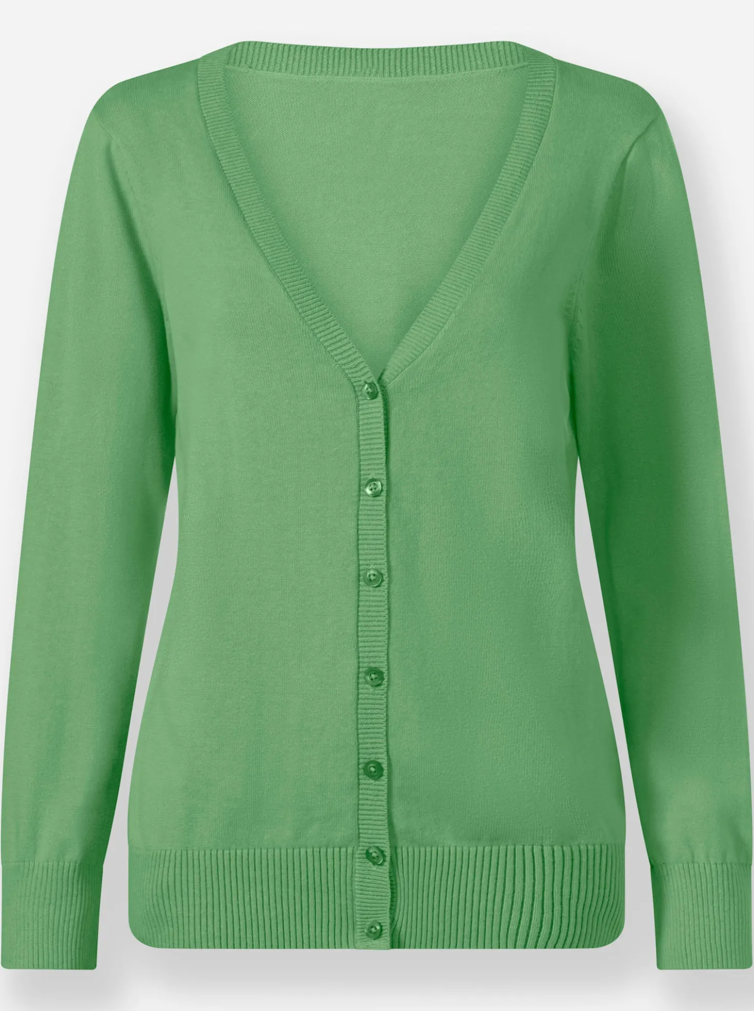 Strickjacke mit V-Ausschnitt