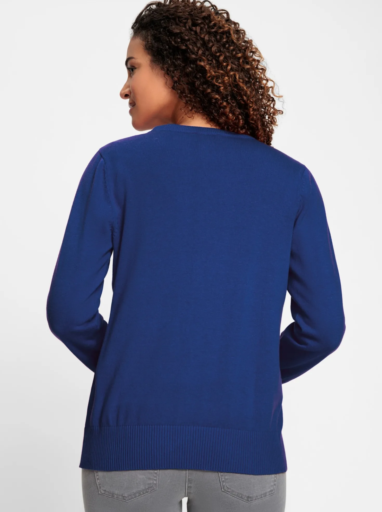 Strickjacke mit V-Ausschnitt