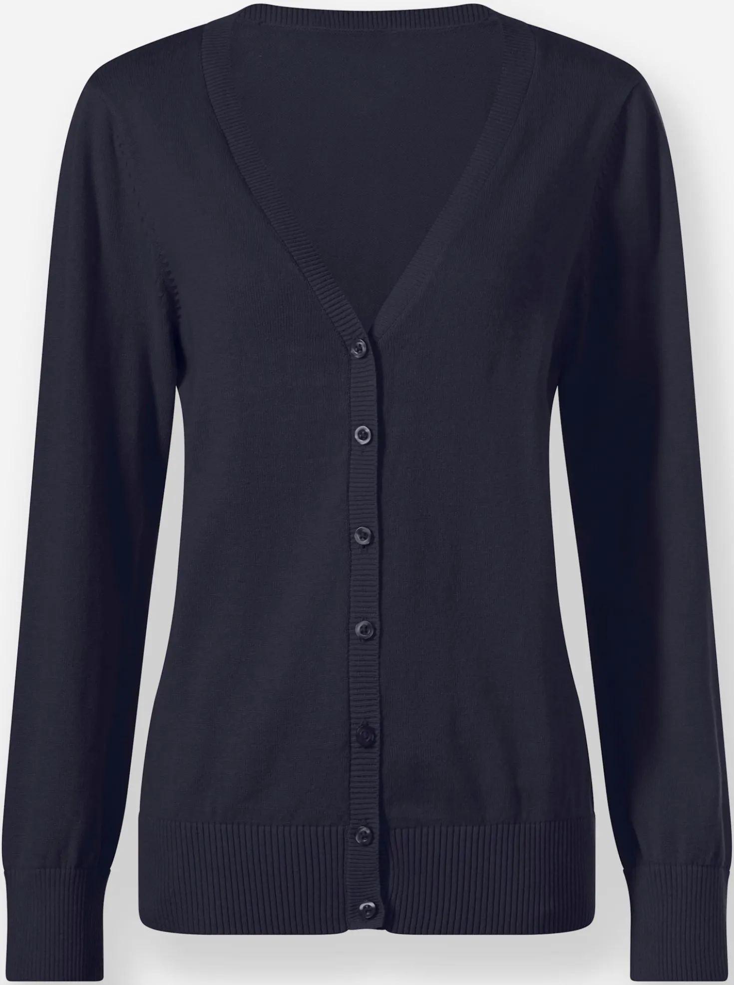 Strickjacke mit V-Ausschnitt