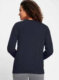 Strickjacke mit V-Ausschnitt