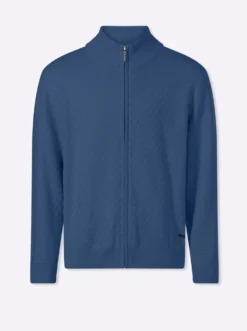 Strickjacke mit verdecktem Reißverschluss