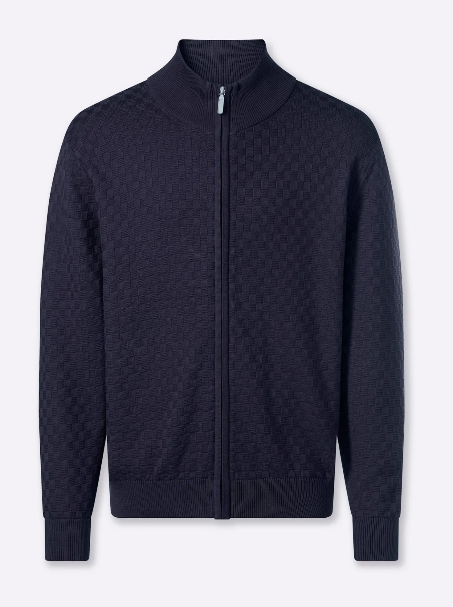 Strickjacke mit verdecktem Reißverschluss