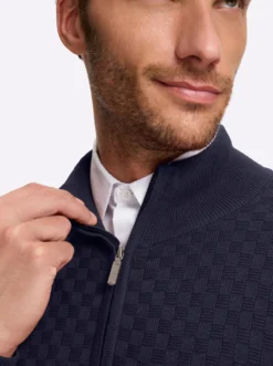Strickjacke mit verdecktem Reißverschluss