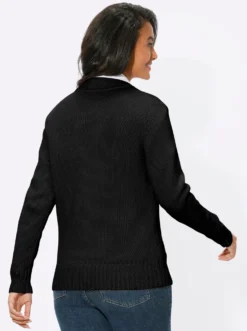 Strickjacke mit 2-Wege-Reißverschluss