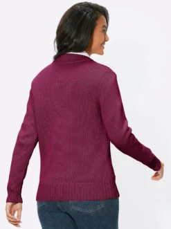 Strickjacke mit 2-Wege-Reißverschluss