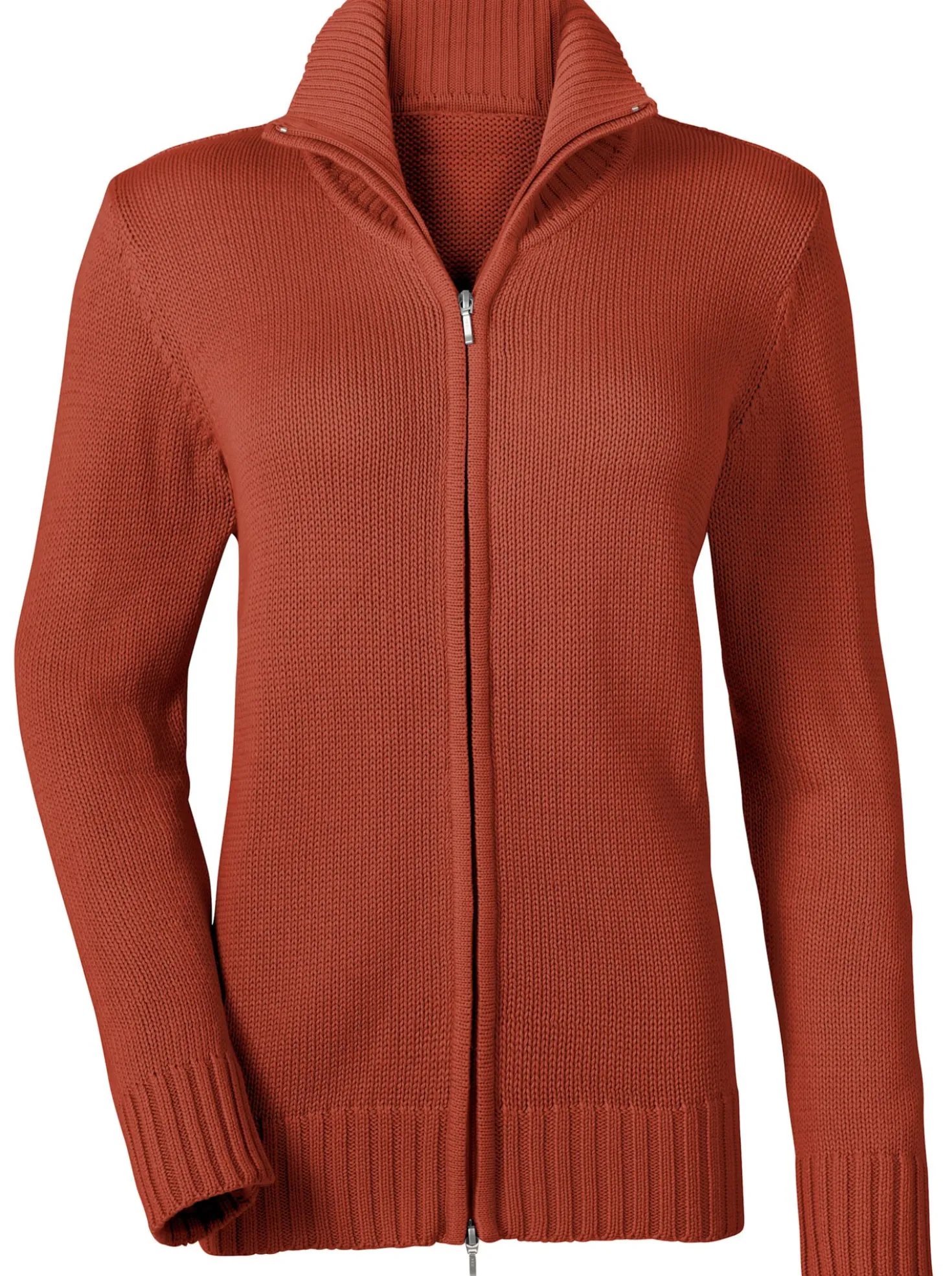 Strickjacke mit 2-Wege-Reißverschluss