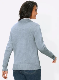 Strickjacke mit 2-Wege-Reißverschluss