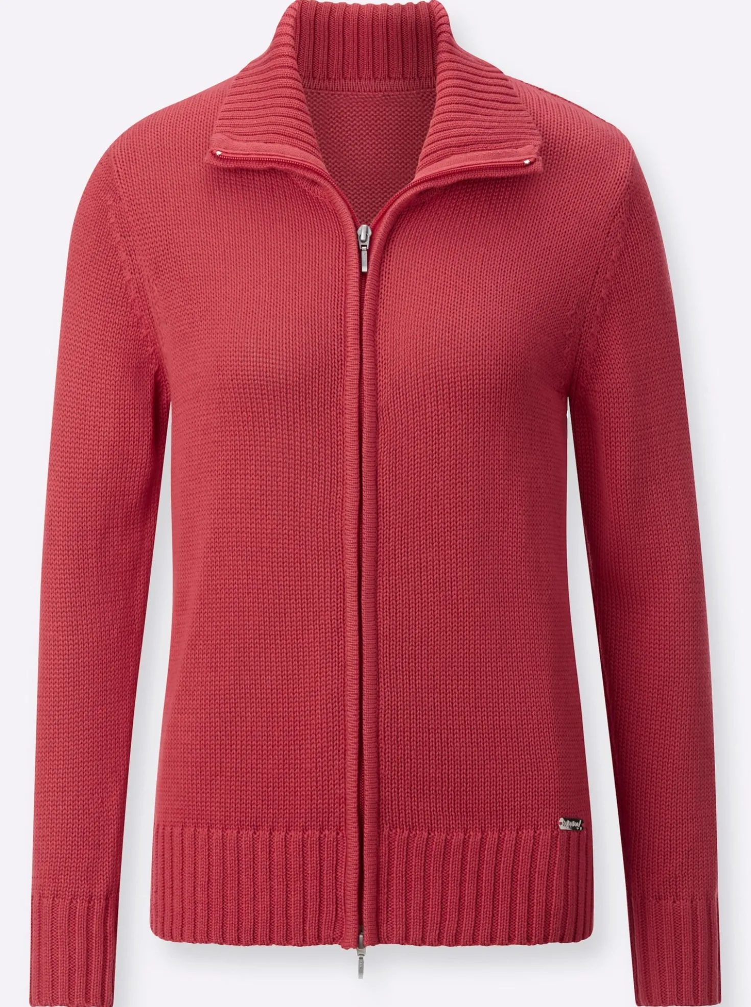 Strickjacke mit 2-Wege-Reißverschluss