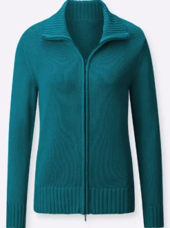 Strickjacke mit 2-Wege-Reißverschluss