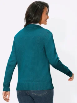Strickjacke mit 2-Wege-Reißverschluss
