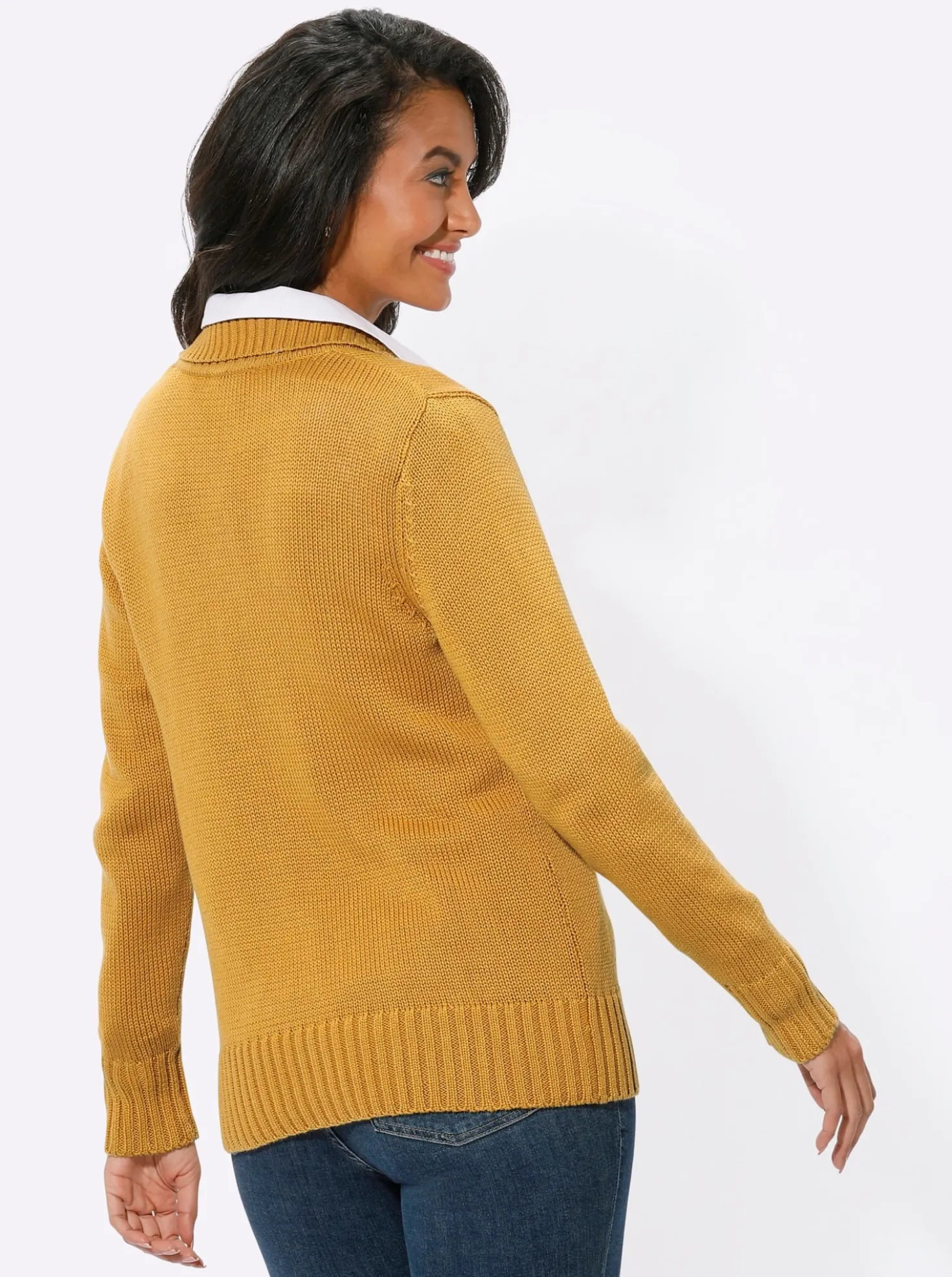 Strickjacke mit 2-Wege-Reißverschluss
