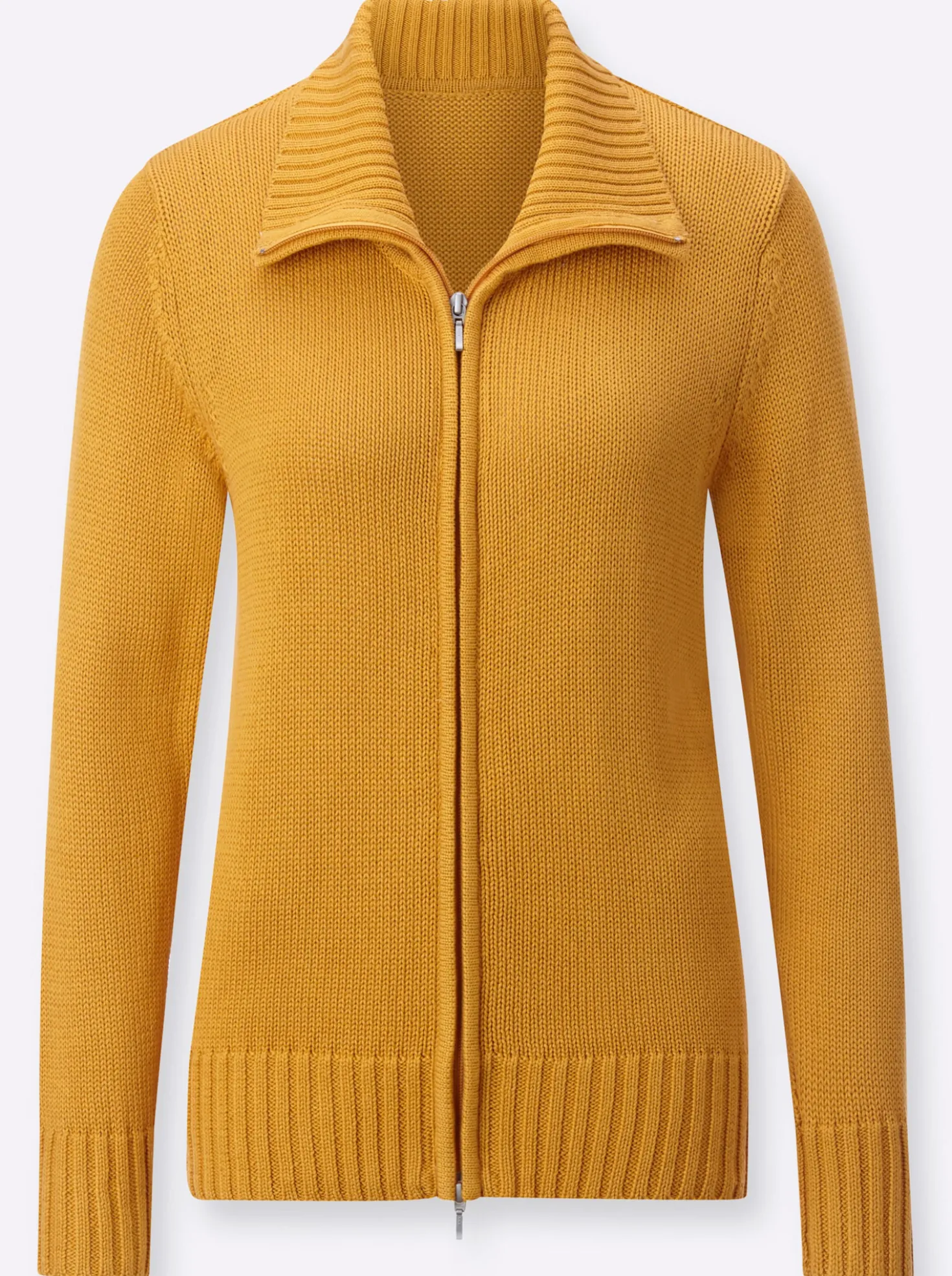 Strickjacke mit 2-Wege-Reißverschluss