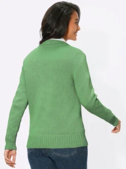 Strickjacke mit 2-Wege-Reißverschluss