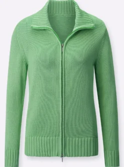 Strickjacke mit 2-Wege-Reißverschluss