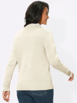 Strickjacke mit 2-Wege-Reißverschluss