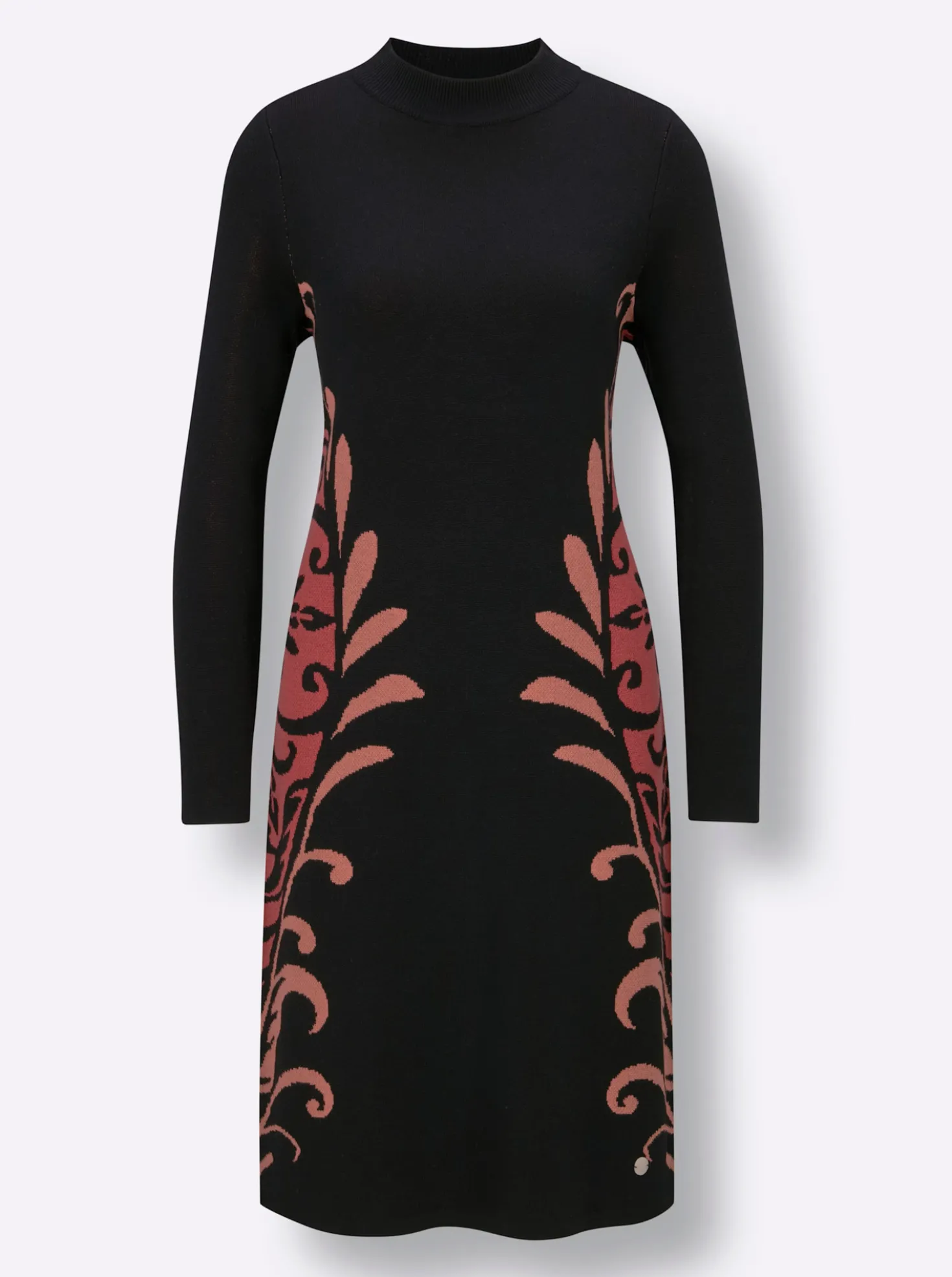 Strickkleid mit Kelchkragen