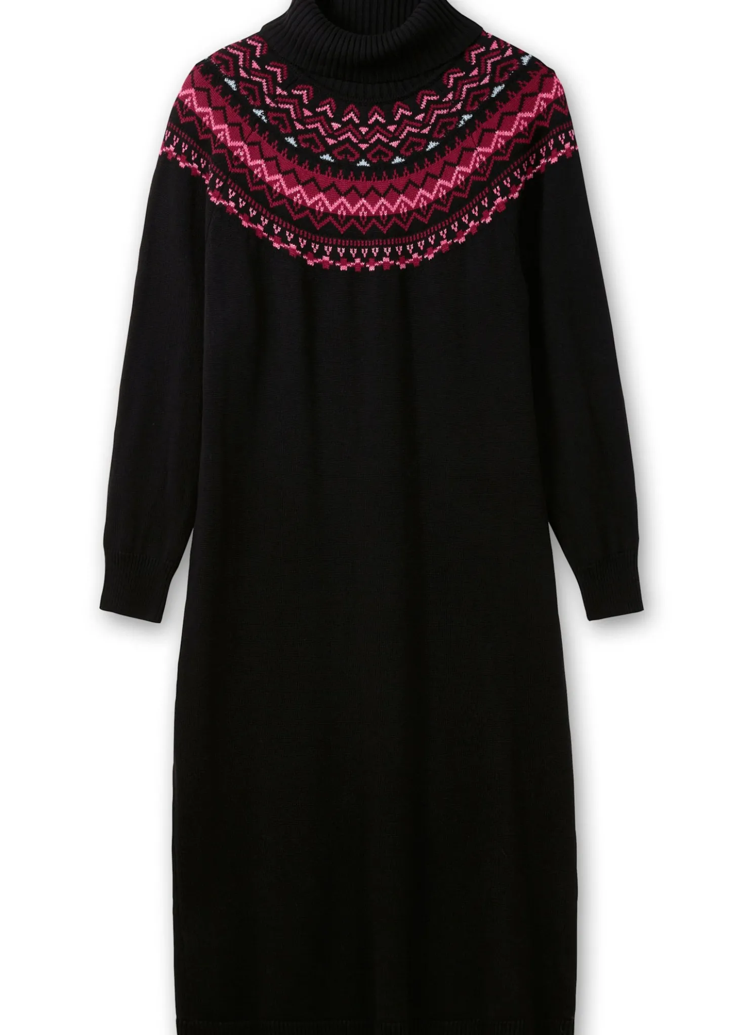 Strickkleid mit Norweger-Muster