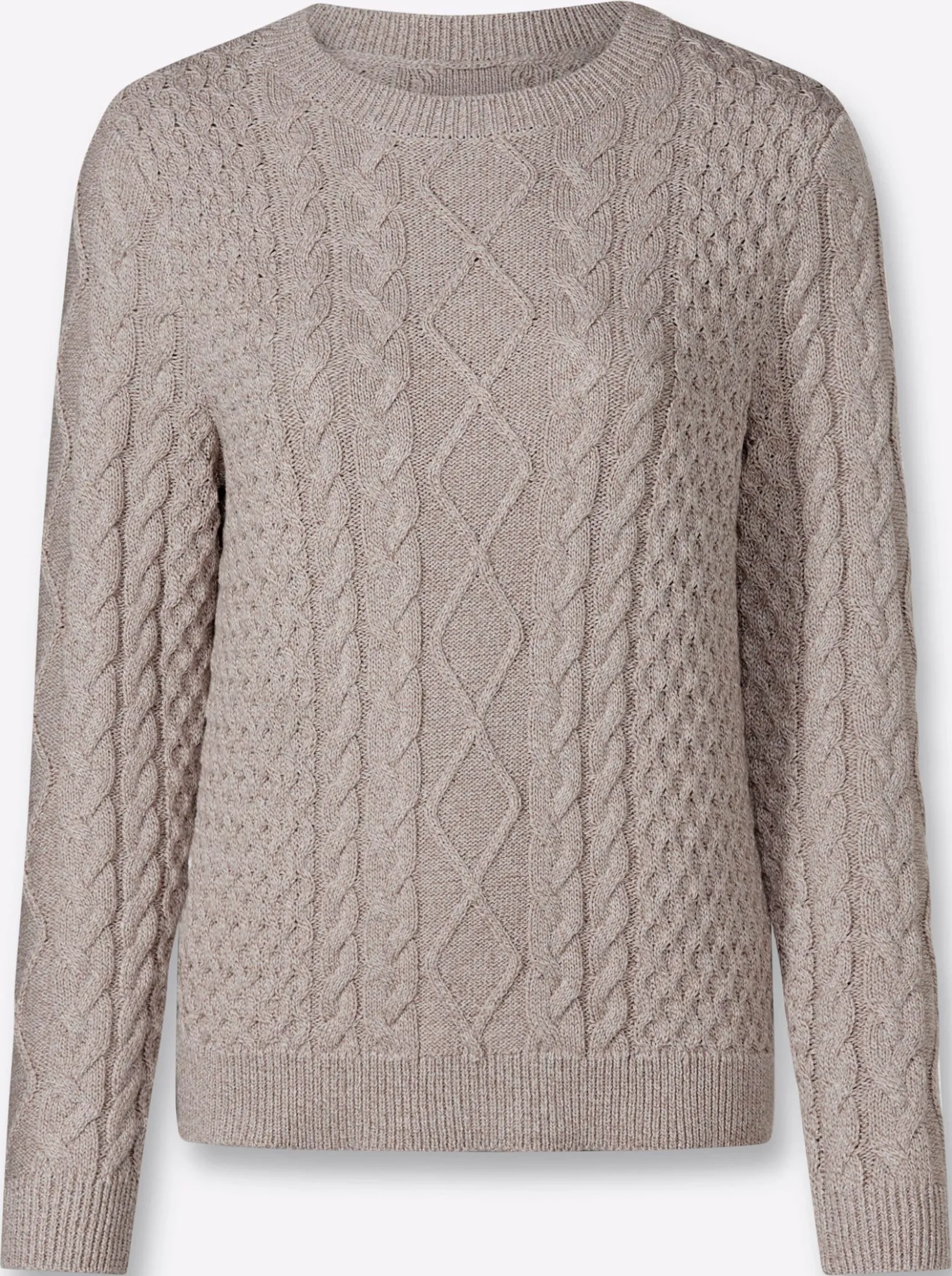 Strickpullover im Mustermix