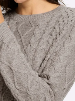 Strickpullover im Mustermix