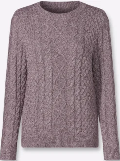 Strickpullover im Mustermix