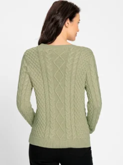 Strickpullover im Mustermix