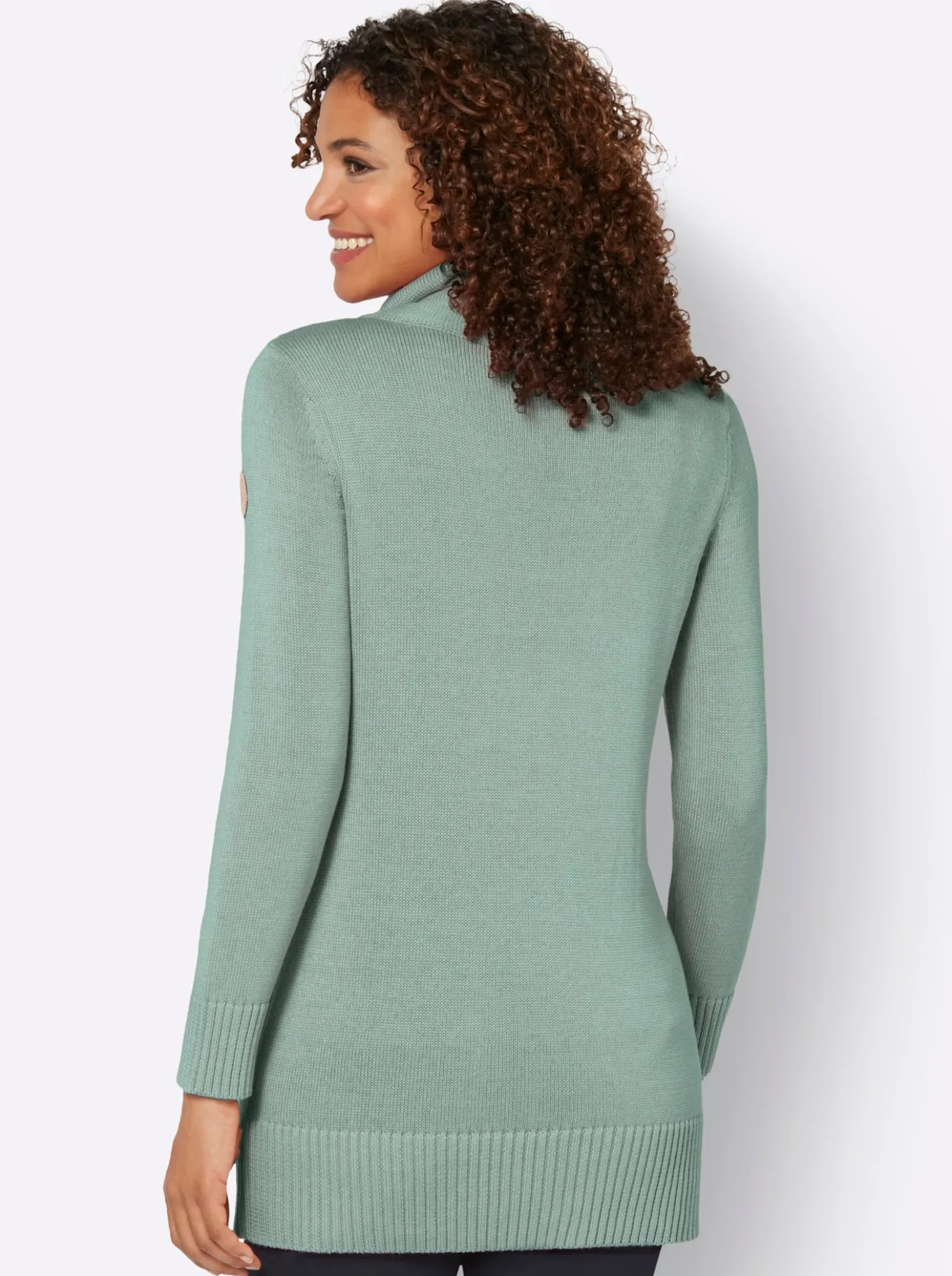 Strickpullover in Long-Form