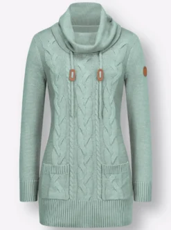 Strickpullover in Long-Form