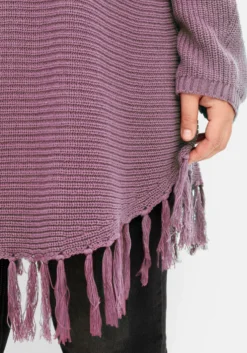 Strickpullover in Ponchoform