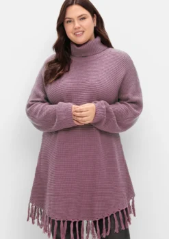 Strickpullover in Ponchoform