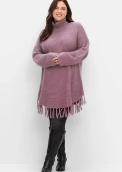 Strickpullover in Ponchoform