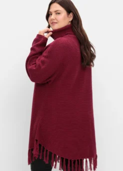 Strickpullover in Ponchoform