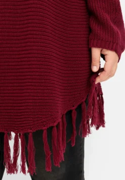Strickpullover in Ponchoform