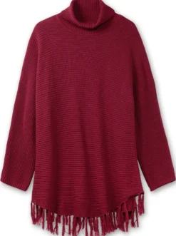 Strickpullover in Ponchoform