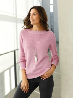 Strickpullover in Ripp-Optik