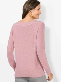 Strickpullover in Ripp-Optik