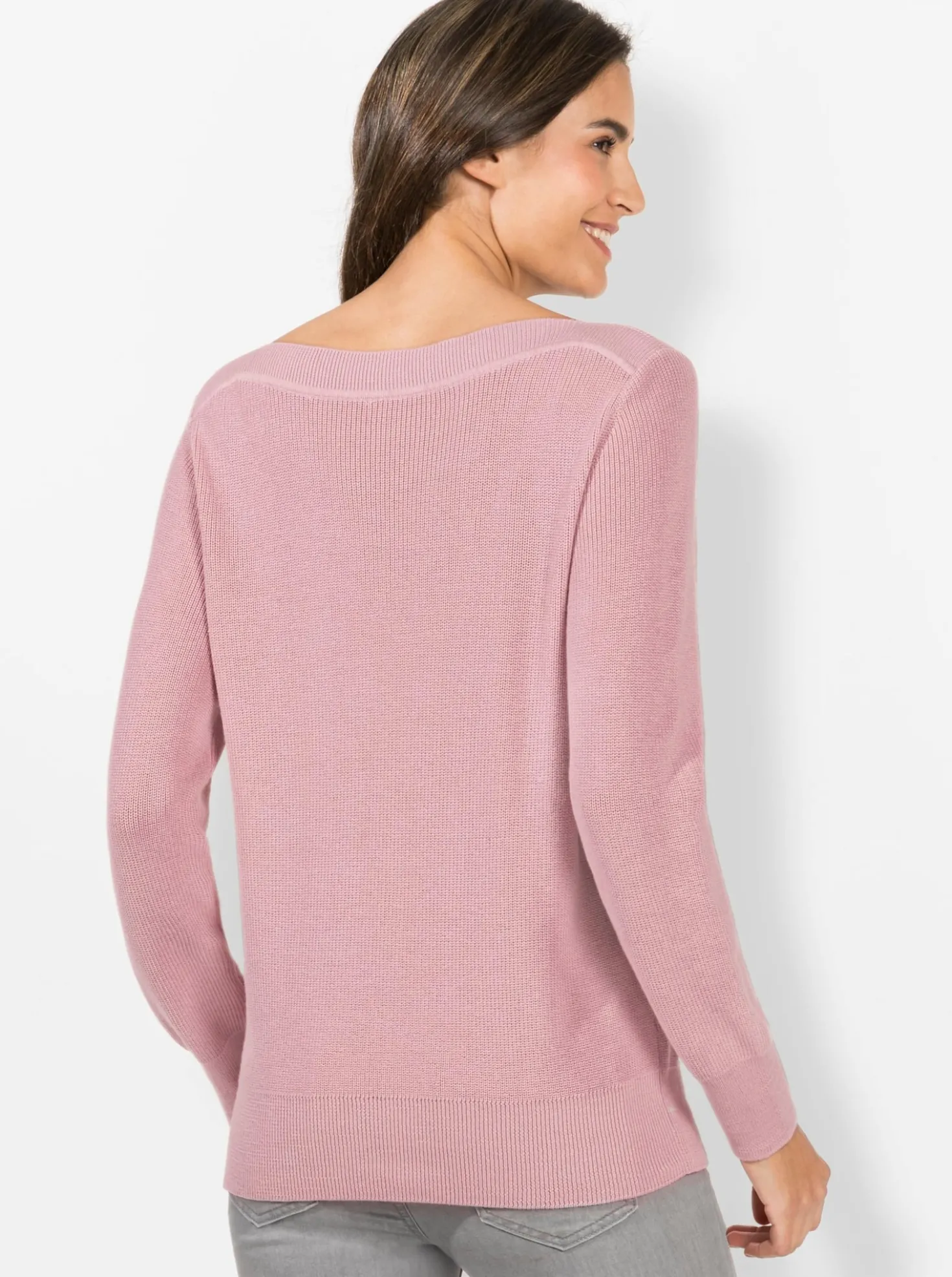 Strickpullover in Ripp-Optik