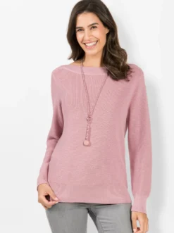 Strickpullover in Ripp-Optik