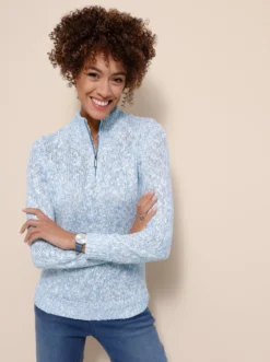Strickpullover mit Effekt-Garn