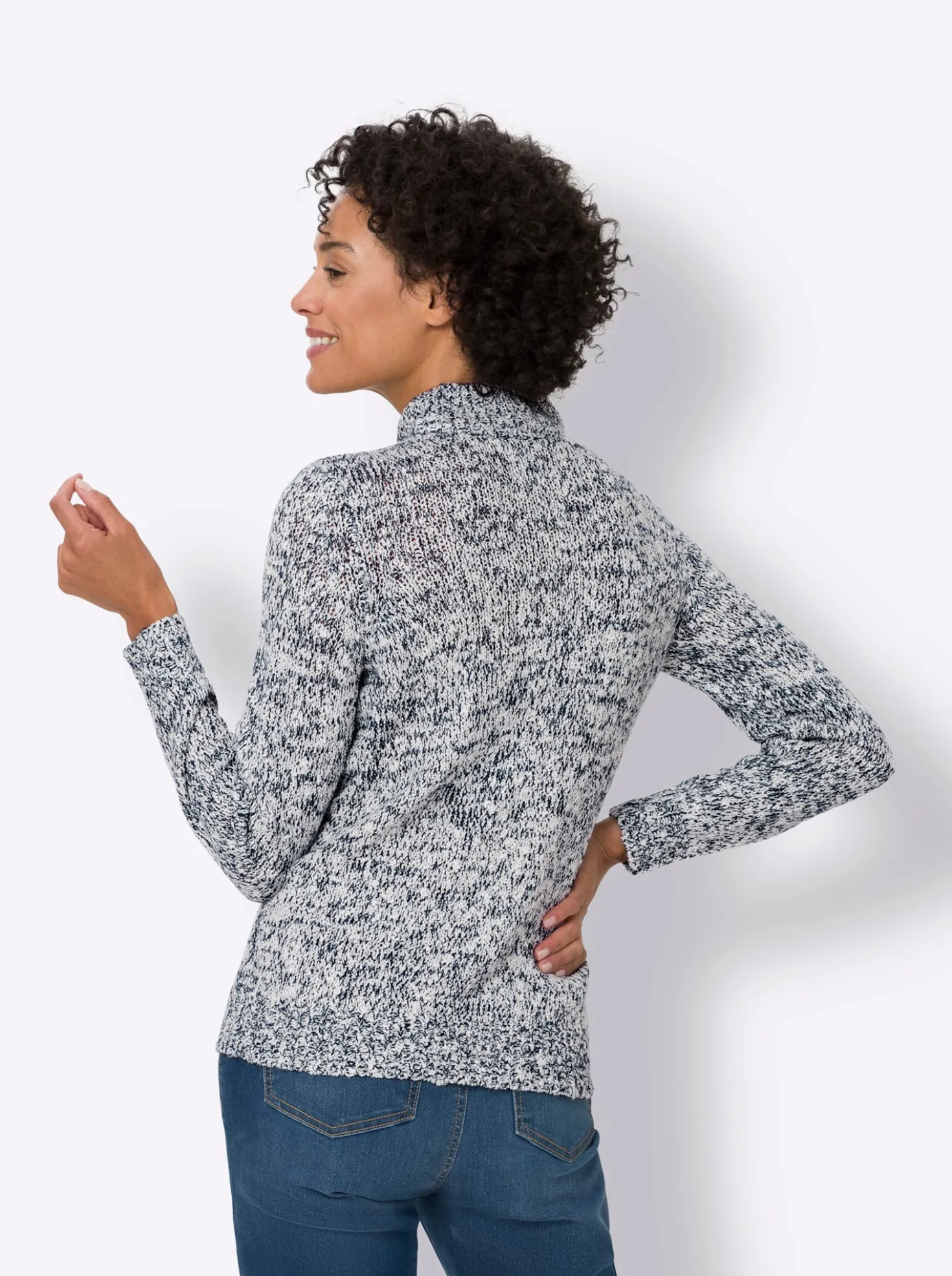 Strickpullover mit Effekt-Garn