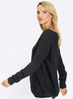 Strickpullover mit Fledermausärmeln