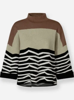 Strickpullover mit Mustermix
