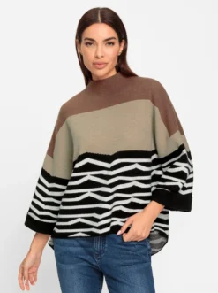 Strickpullover mit Mustermix