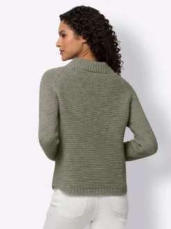 Strickpullover mit Raglan-Ärmel