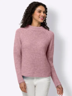 Strickpullover mit Raglan-Ärmel