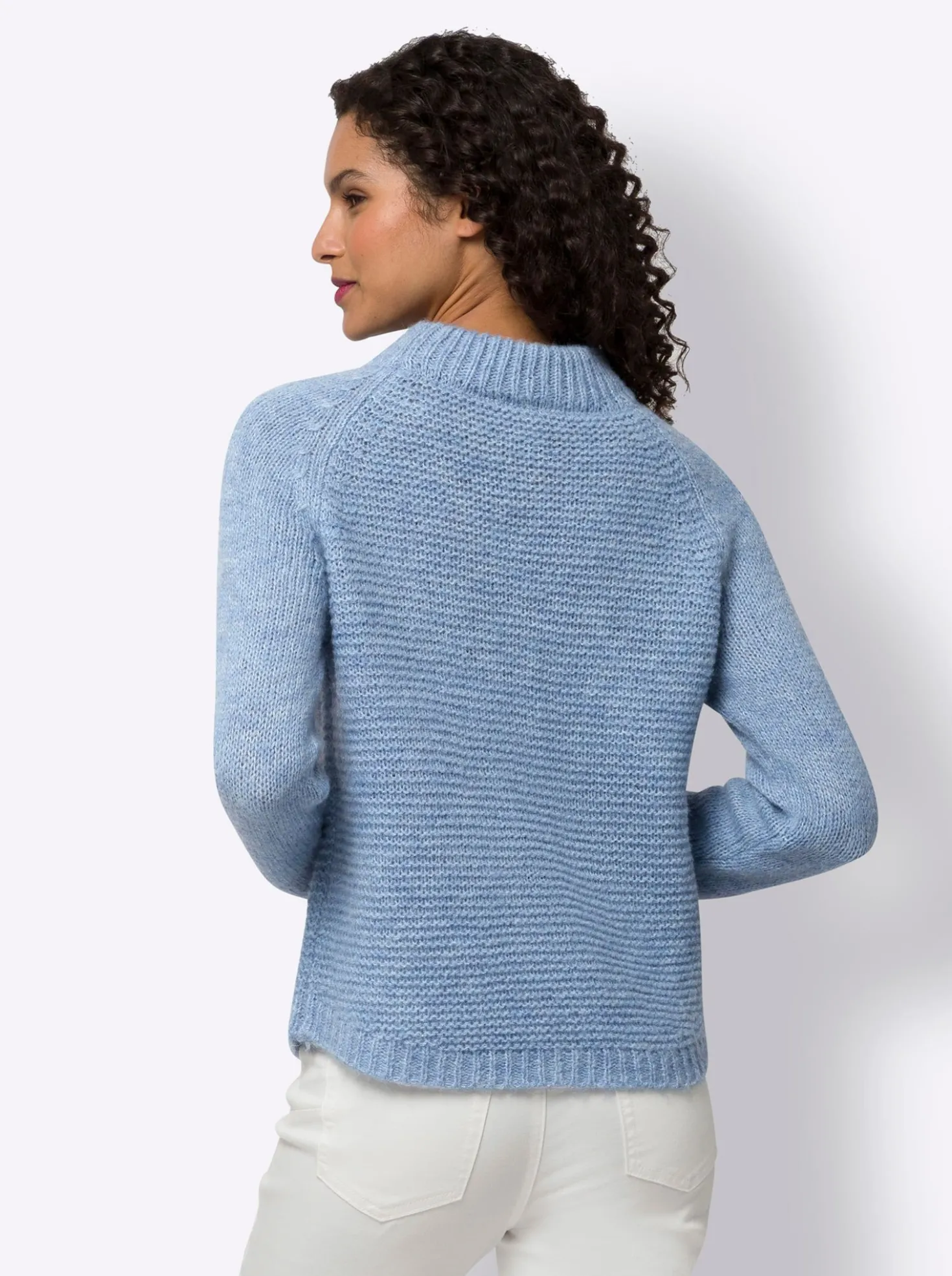 Strickpullover mit Raglan-Ärmel
