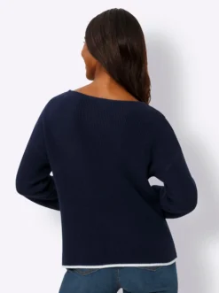 Strickpullover mit 3/4-Ärmeln