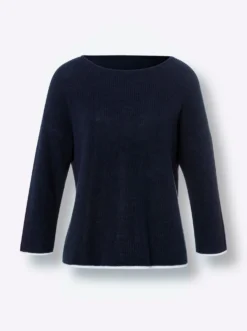 Strickpullover mit 3/4-Ärmeln