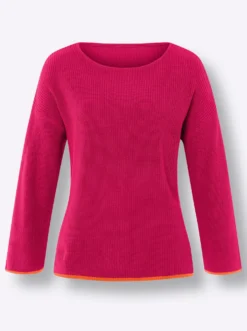 Strickpullover mit 3/4-Ärmeln